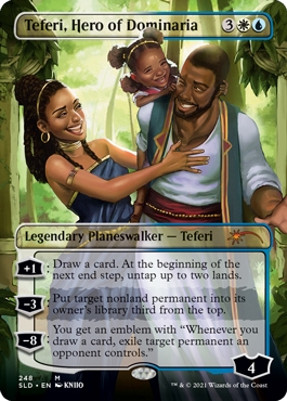Teferi, Hero of Dominaria Secret Lair Drop - Black Is Magic